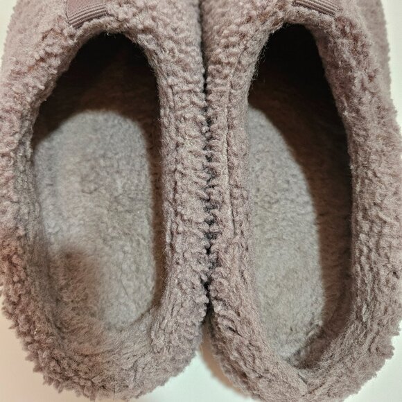 Bombas Women’s Sunday Slipper Size 8 Teddy Sherpa Dusty Purple Mule Slip On - Picture 7 of 9